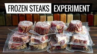 Frozen Steaks Experiment - What's Best for Sous Vide?