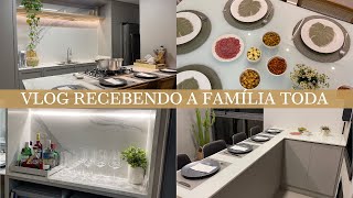 VLOG RECEBENDO A FAMÍLIA TODA EM CASA | faxina, organização, cardápio, mesa posta e muitas dicas!