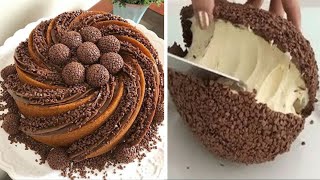 So Yummy Chocolate Cake Decorating To Impress Your Family | Satisfying Chocolate Cake Videos
