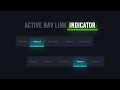 Active Nav Link indicator With Javascript