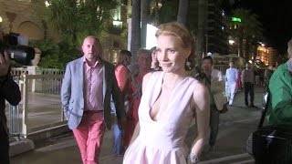 Jessica Chastain looking fabulous on a night out in Cannes