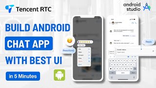 Build Android Chat App like WhatsApp & Telegram in 5 Min! (Best UI) | Android Studio|Tencent RTC