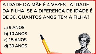 🧠5 QUESTÕES DE RACIOCÍNIO LÓGICO PARA A SAÚDE DO SEU CÉREBRO | NÍVEL 1