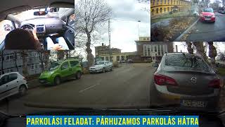 Hogyan parkolj párhuzamosan hátra - Parkolási feladat a forgalmi vizsgán