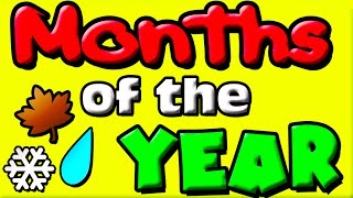 MONTHS OF THE YEAR for KIDS! (Learning Videos for Toddlers)