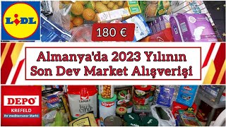 🛒 Almanya'da 2023 Yılı'nın Son Market Alışverişi LİDL ❌️ Dev Market Alışverişi 🛒 - 22 Aralık 2023