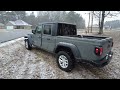 snow test in my brand new jeep gladiator ❄️😳