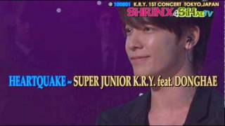 [Audio] 100801 Super Junior K.R.Y ft DH - Heartquake @ 1st Japan Concert