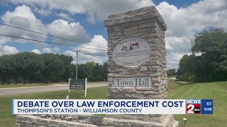 Debate over law enforcement cost in Thompson's Station, TN