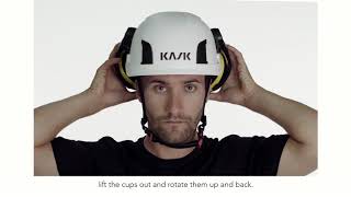 KASK | How to mount the Zen Earmuffs