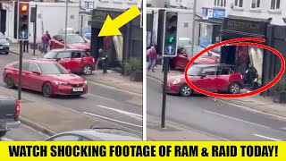 Watch SHOCKING Footage Of A Ram \u0026 Raid In Surrey TODAY!