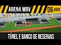 ARENA MRV | TUNEL DOS JOGADORES E BANCO DE RESERVAS | 06/04/2023