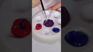 How do you mix Purple? #mixingpaint #paint #mixingcolors #colors