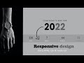 Responsive Countdown Timer using Html CSS & vanilla Javascript - New Year Countdown Clock
