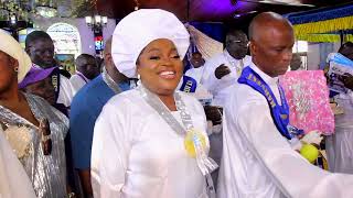 Funke Akindele attended Celestial Church For Their 48th Adult Harvest &  Thanksgiving Service