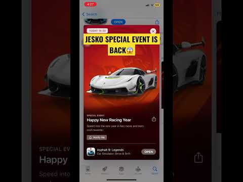 Asphalt 9, evento especial de Koenigsegg Jesko está de vuelta #adityakataria #koenigseggjesko #asphalt9