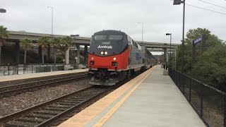 AMTK Phase I Heritage Unit 156 leads Amtrak 785 though Sorrento Valley