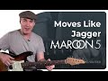 Moves Like Jagger - Maroon 5 - Easy Beginner Song Guitar Lesson Tutorial (BS-223)
