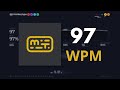 Typing TEST 93 WPM - PR - 15s