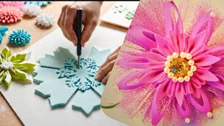 Create a STUNNING Foamic Snow Flake Flower Design from Scratch!