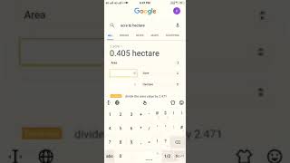 acre to hectare