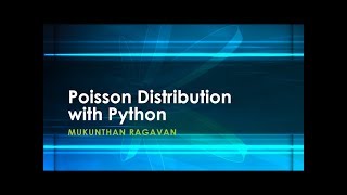Poisson Distribution with Python