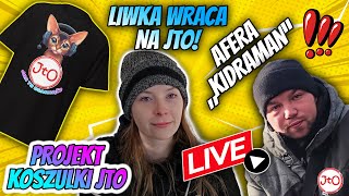 LIWKA WRACA na JTO! AFERA KIDRAMAN - NOWY projekt KOSZULEK JTO - Liwka i Jacek - LIVE 🔴