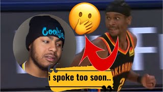 AM I SLEEPING?! CELTICS vs. THUNDER HIGHLIGHTS REACTION!