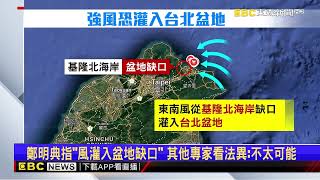 【山陀兒颱風】山陀兒逼近！ 台北盆地起風 鄭明典警「會很有感」@newsebc