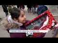 Children line up to get gifts in celebration of Three Kings Day in Yonkers