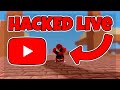 This Youtuber Got HACKED LIVE... (Roblox Bedwars)