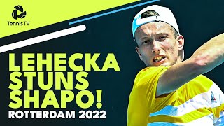World No. 137 Jiri Lehecka Stuns Denis Shapovalov for First ATP Win in Rotterdam!
