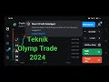 Teknik Strategy Olym trade 2024