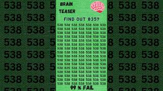 Find The Number 835 🧠 | Brain Teaser | General Knowledge #quiz #brainteasers #challenge