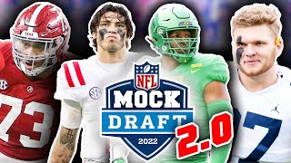 The OFFICIAL "Way Too Early" 2022 NFL First Round Mock Draft 2.0 (A New #1 Pick)