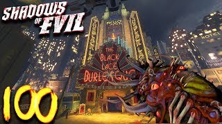 'SHADOWS OF EVIL' ROUND 100 BOSS FIGHT CHALLENGE! (Black Ops 3 Zombies)