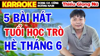 ✔️[LK Hát Hè] Phượng Buồn, Liên Khúc Bolero Karaoke Thiếu Giọng Nữ  Song ca cùng Hoàng Nam