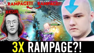 YATORO carry diffing WATSON in ranked.. - 3X RAMPAGE GAME!