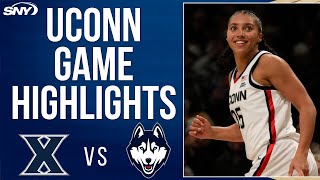 UConn vs Xavier (1/8) | UConn Women's Basketball Highlights | SNY