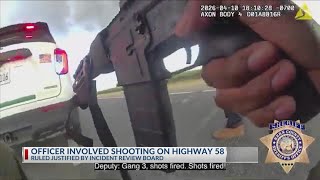 Body worn camera footage shows officer-involved shooting on Hwy 58