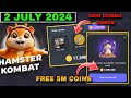 Hamster Kombat Daily Combo Cards 2 July 2024 | New Combo Cards Today | Free 5M Coins