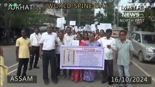 World Spine Day: যোৰহাটৰ CERAJEM কোম্পানী ৰ অৱদান, সকলোৰে কাৰণে জৰুৰী খবৰ ।  @ MAYA NEWS NORTH EAST.