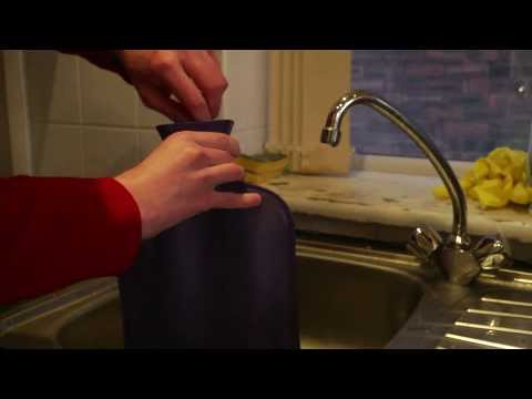 An Instructional Video on How to Fill a Hot Water Bottle Safely An Instructional Video on How to Fill a Hot Water Bottle Safely