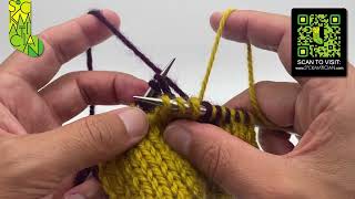 Left-Leaning Double Decrease in Double-Knitting — A Sockmatician Tutorial