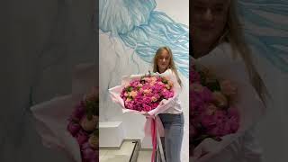 #bouquet #101 #цветы Букет из пион розы большой под заказ Сочи цветы цум заказать доставкой ✅🤝