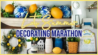 LATE SUMMER DECORATING MARATHON | SUMMER FARMHOUSE DECORATING IDEAS AND INSPIRATION 2023