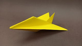 How to make a Cool Paper Jet Plane / EASY origami airplane