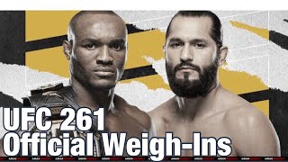 UFC 261 Official Weigh-Ins: Usman vs Masvidal | Complete