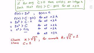 Little Omega Notation