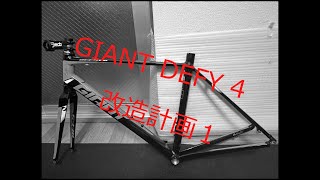 GIANT DEFY 4 改造計画その1 ヘッドパーツのグリスアップ